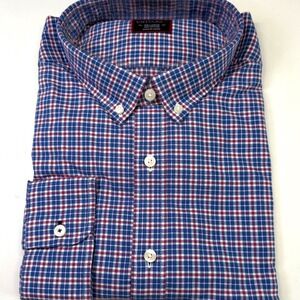 UNTUCKIT St. Macaire Plaid Long Sleeve Button Down Shirt Regular Fit Cotton XXL‎